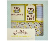 Kilner Jar Label Kit x 73 Piece (24 Paper Jar Covers / 24 Adhesive Labels / 24 Gift Tags / 3m of Ribbon)